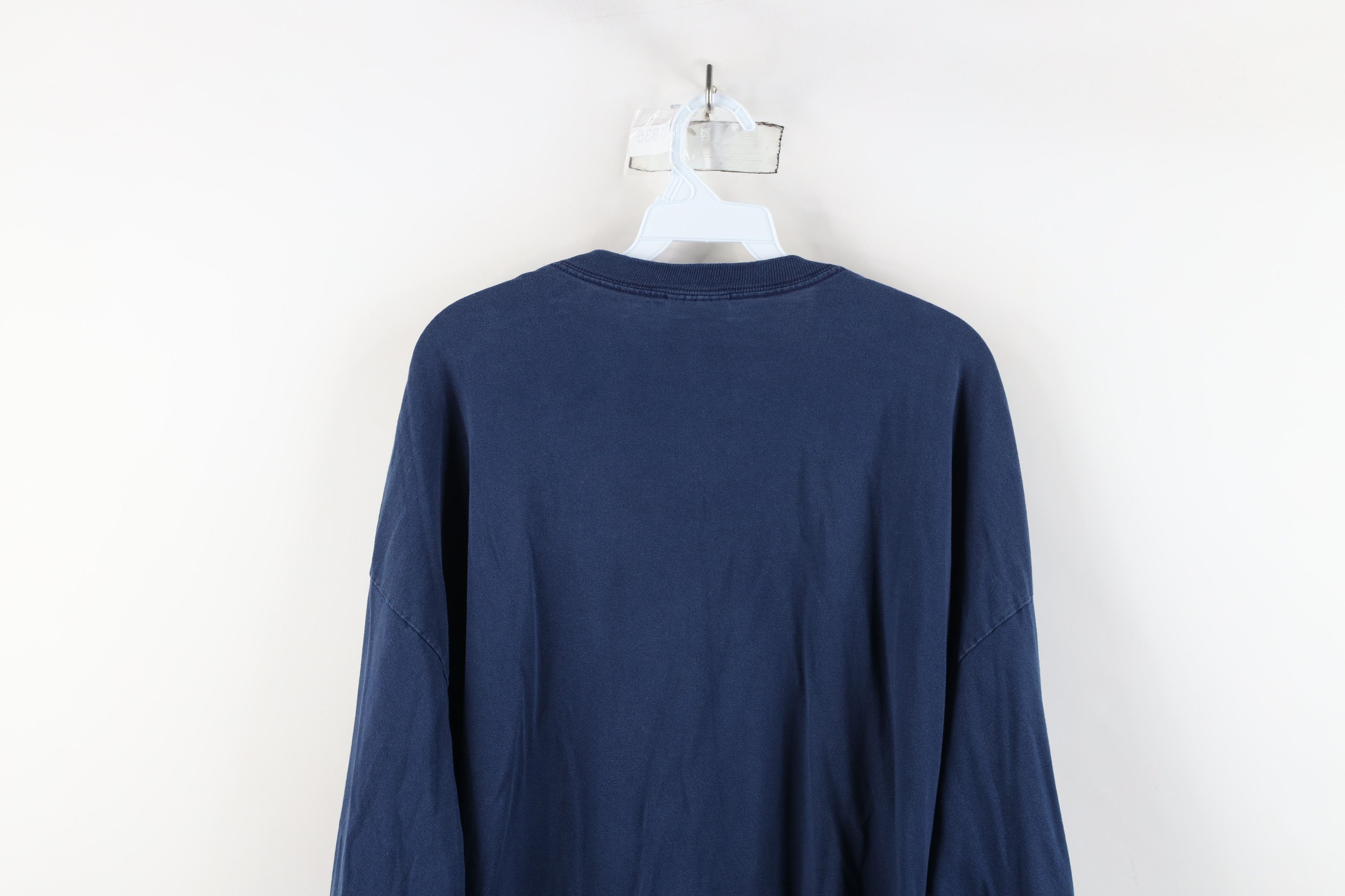 Nike × Vintage Vintage Nike Mini Swoosh University of Michigan T-Shirt Blue Size US XXL / EU 58 / 5 - 13 Thumbnail