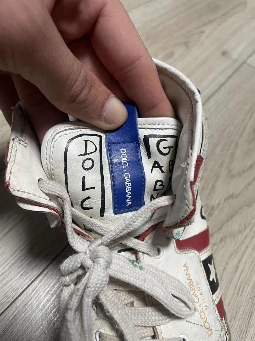 Dolce & Gabbana Dolce & Gabbana Graffiti Print High Top Sneakers Size 36 Size US 5 / EU 37 - 22 Thumbnail