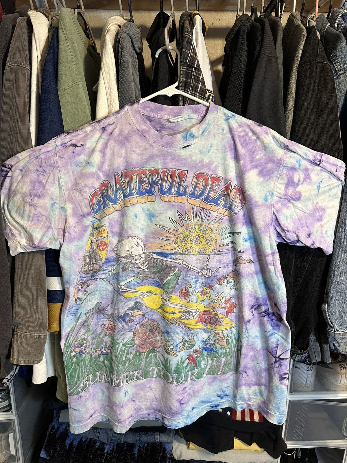 image of Band Tees x Vintage 1994 Grateful Dead Tee in Purple, Men's (Size Large)