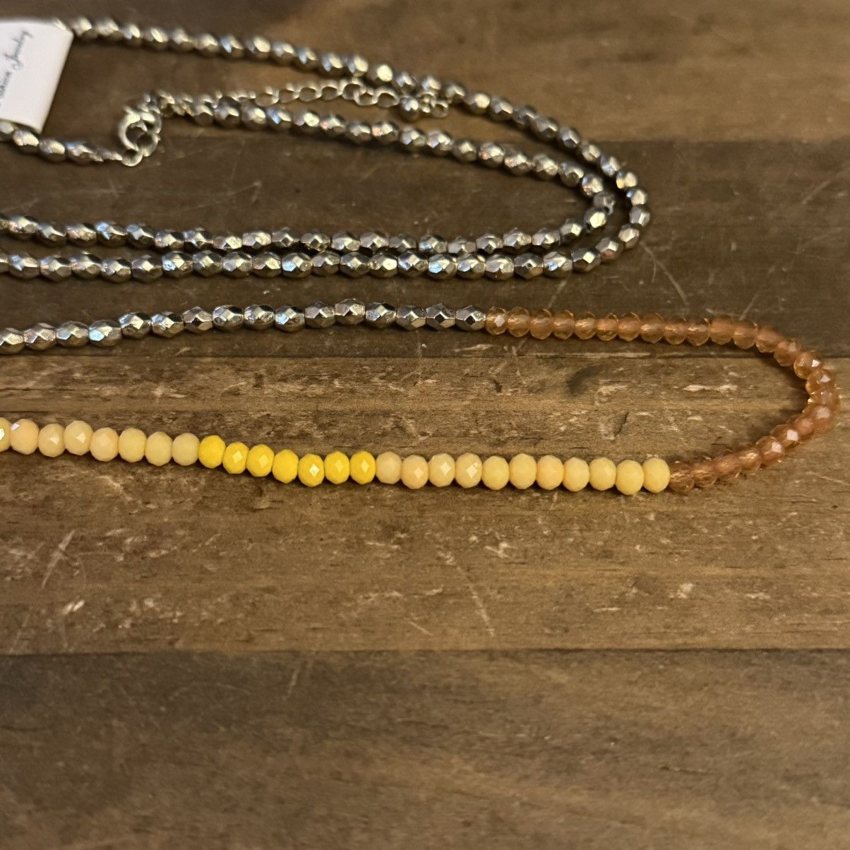 Other Long gold, yellow and orange bead necklace Size ONE SIZE - 3 Thumbnail