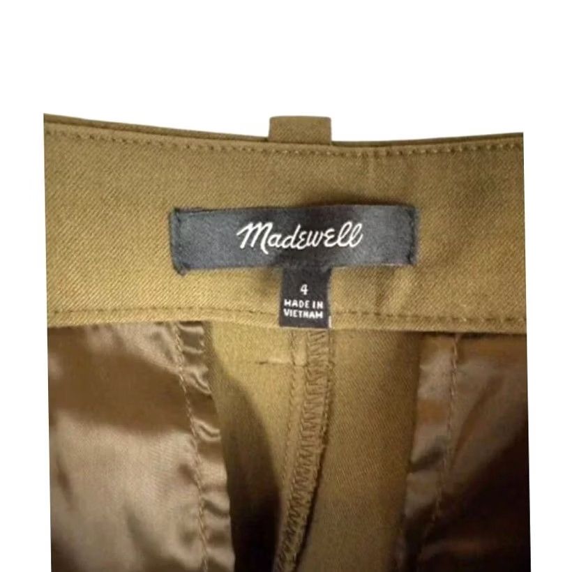 Madewell Madewell Dress Pants Trousers Office Work 4 Women Green Olive The Fairbanks Pockets Size 27" / US 4 / IT 40 - 6 Thumbnail