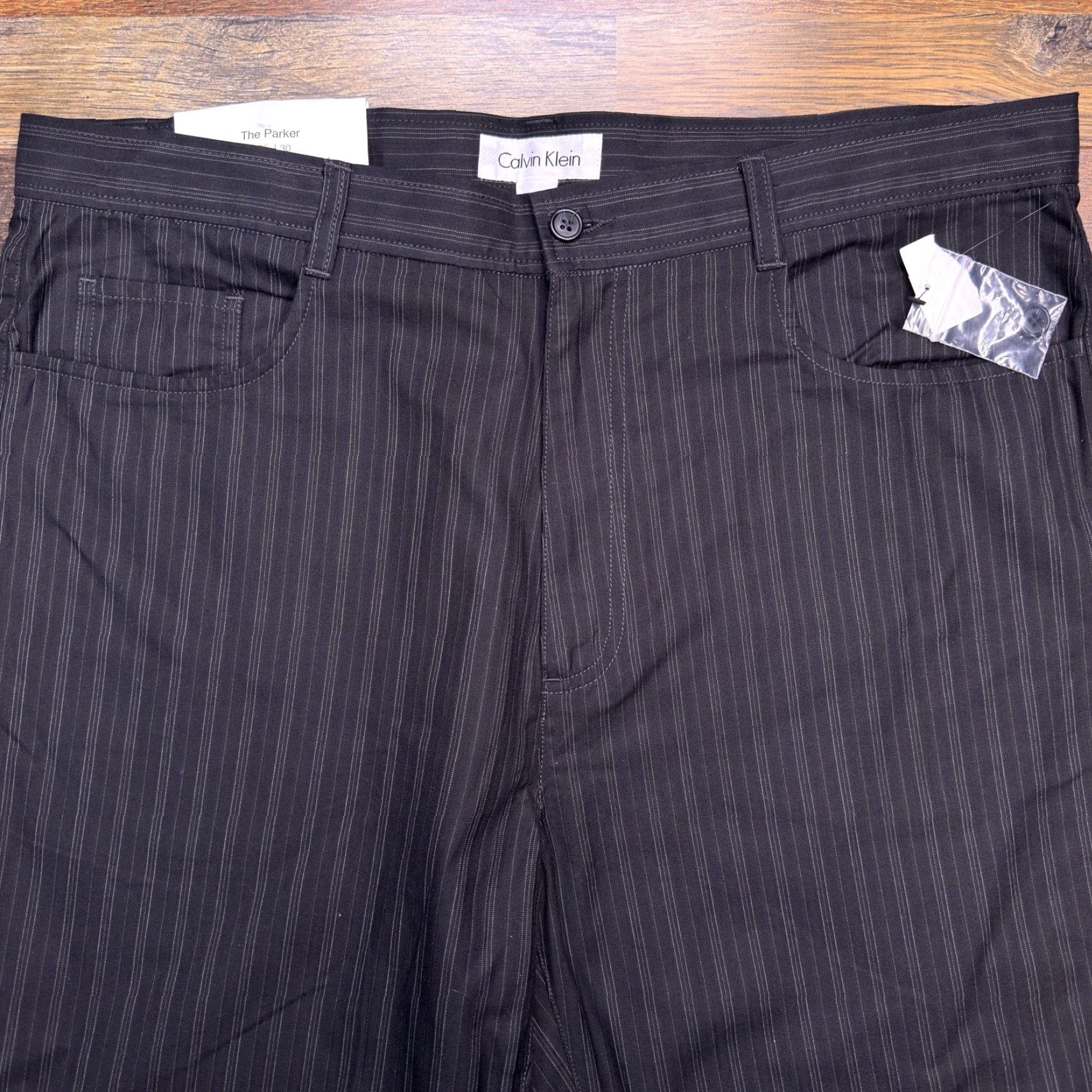 Calvin Klein **Calvin Klein Black Striped Mens Regular Fit 36x30 Pants** User: Calvin Klein Black Striped Mens Regular Fit 36x30 Pants Size US 36 / EU 52 - 2 Thumbnail