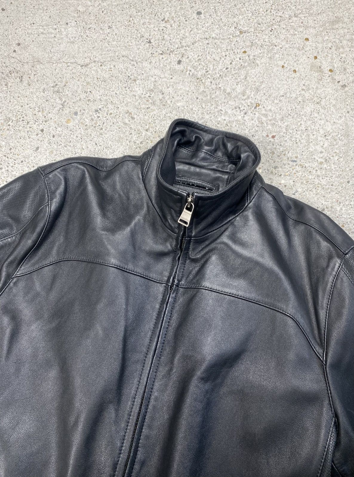 Calvin Klein Calvin klein black leather jacket luxury Size US L / EU 52-54 / 3 - 8 Thumbnail