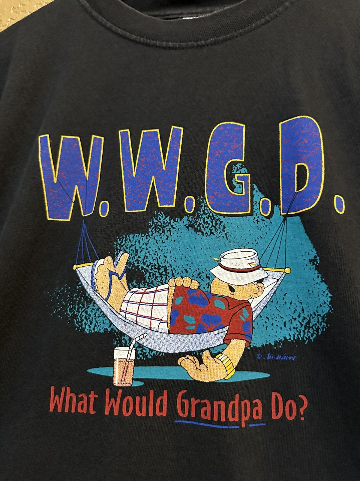Vintage ☀️ Vintage What Would Grandpa Do? t shirt large Size US L / EU 52-54 / 3 - 2 Thumbnail