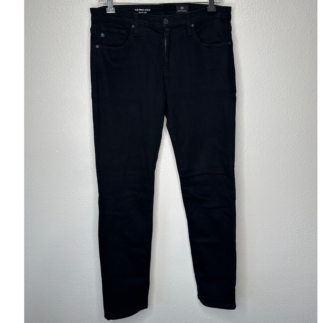 AG Adriano Goldschmied AG Black The Prima Ankle Cigarette Ankle Skinny Jean 30 Size 30" / US 8 / IT 44 - 3 Thumbnail