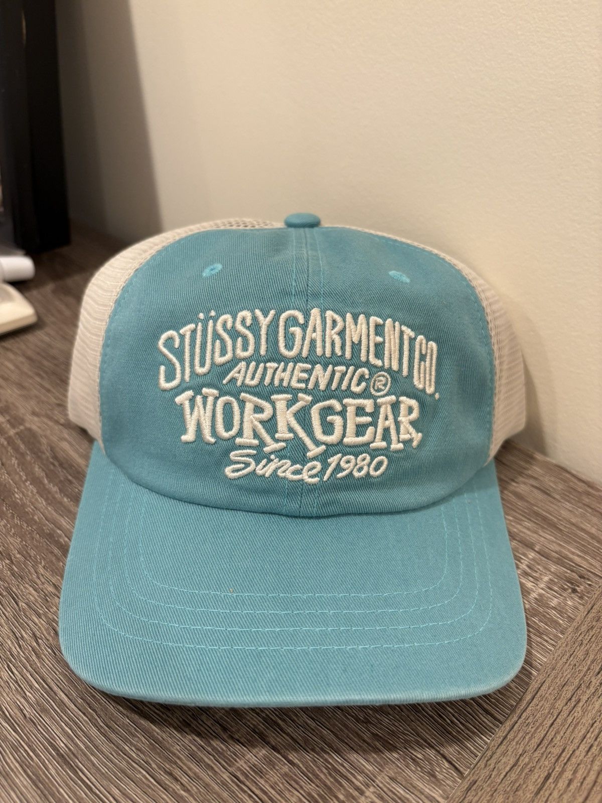 Stussy Stussy Low Profile Workgear Strapback Cap Light Blue OS Size ONE SIZE - 1 Thumbnail