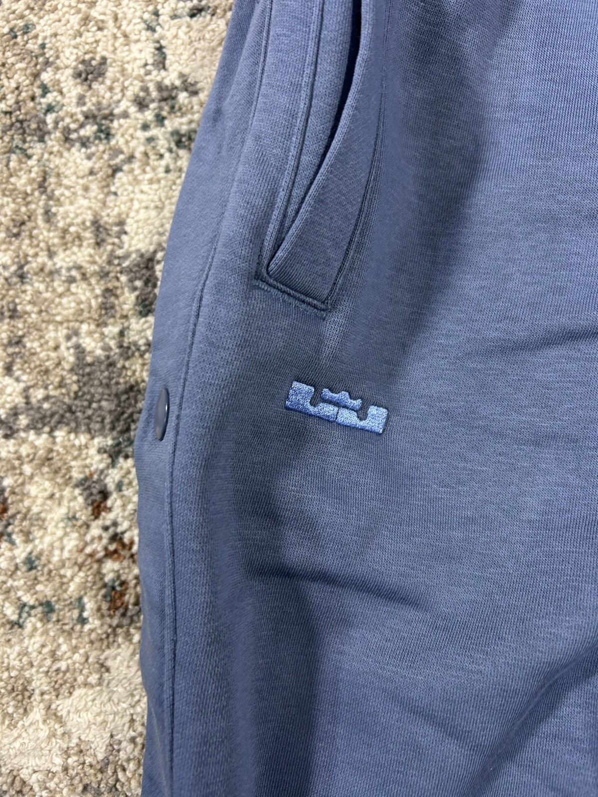 Nike Nike Lebron Snap Button Sweatpants Blue Size US 34 / EU 50 - 2 Thumbnail
