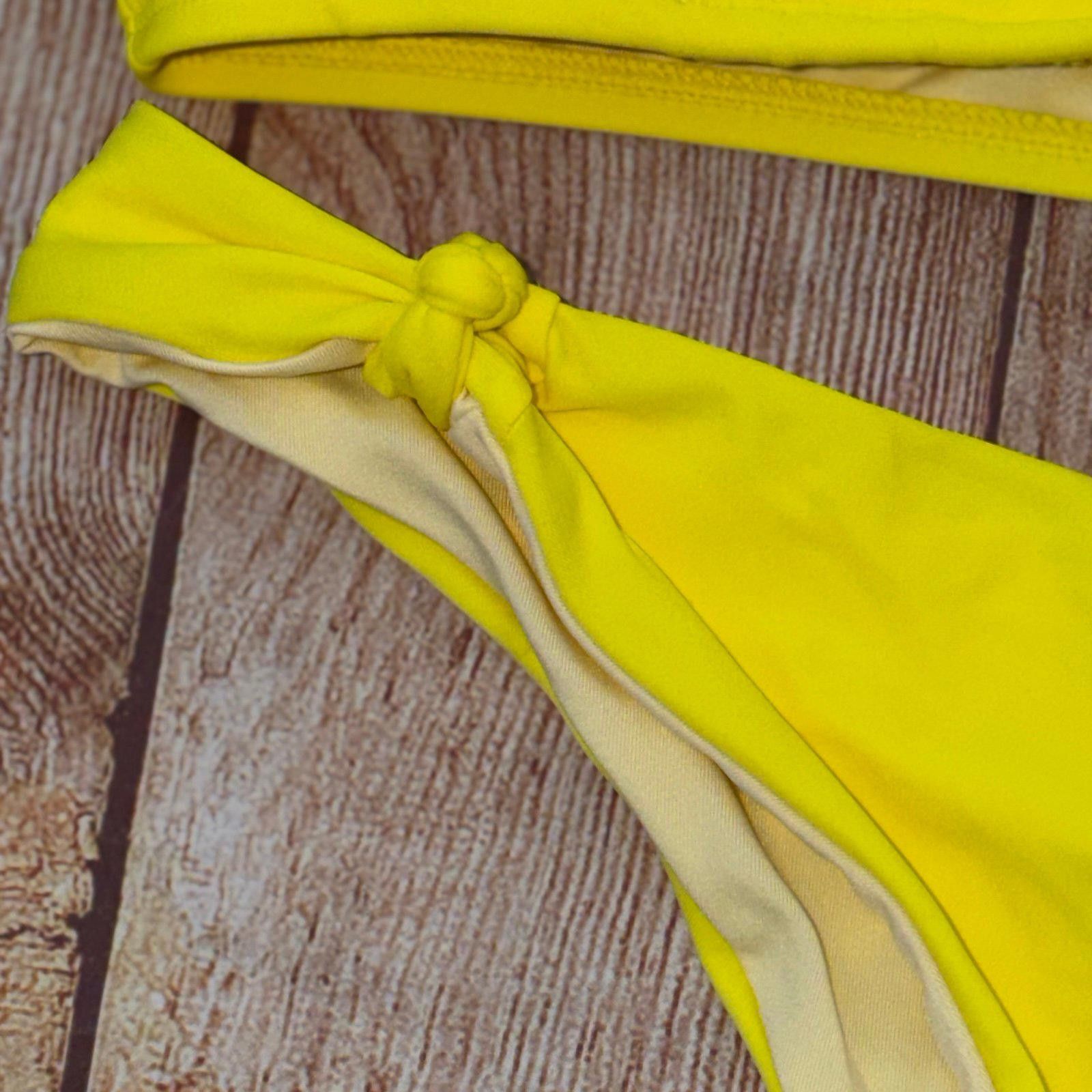 Other Cupshe Yellow Halter Bikini Set NWT Size ONE SIZE - 4 Thumbnail