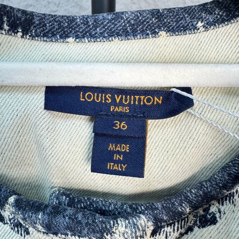Louis Vuitton Louis Vuitton Patchwork tie-dyed denim jacket Size XS / US 0-2 / IT 36-38 - 4 Thumbnail