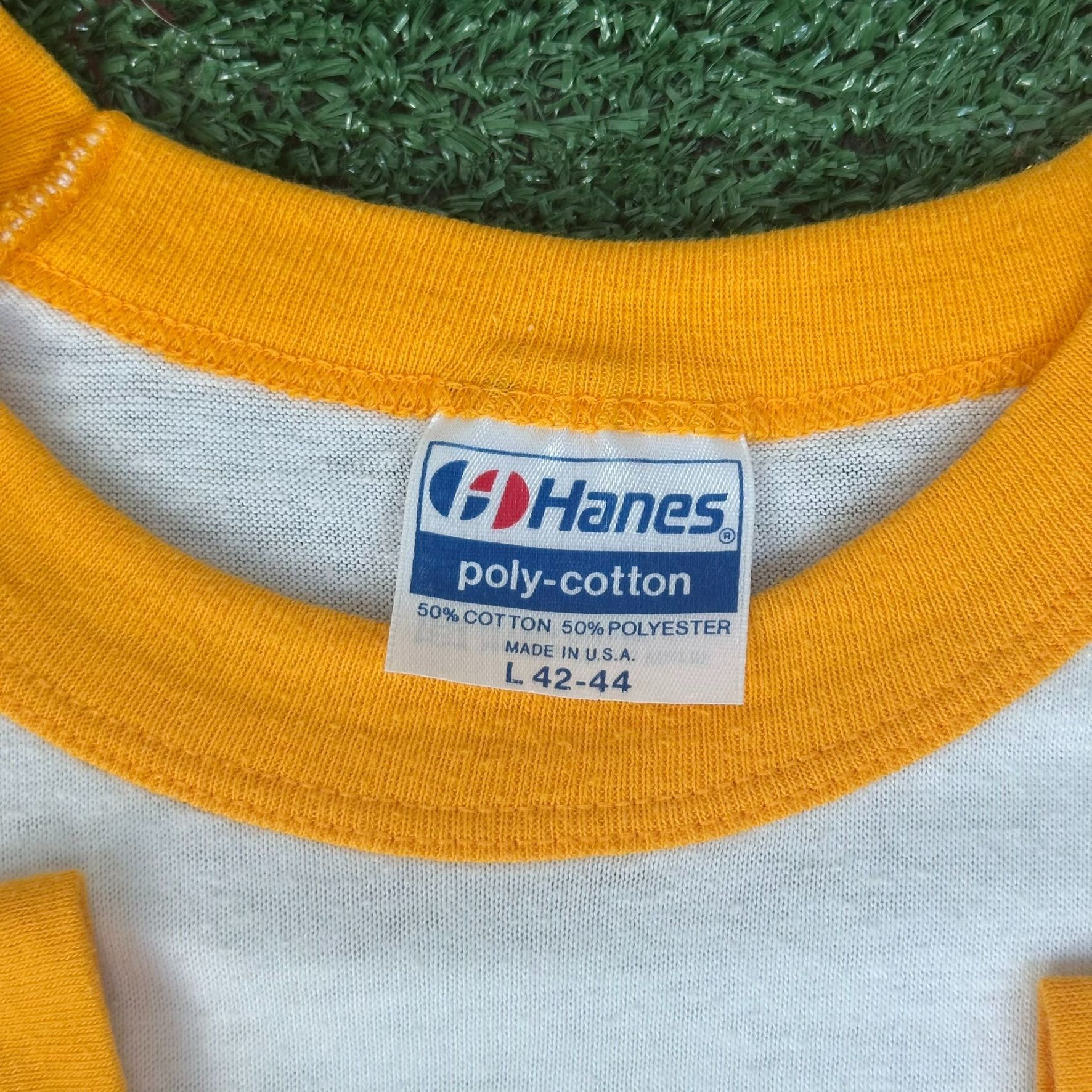 Hanes Vintage 80s Champlain Valley Hot Rods Raglan T-Shirt Single Size US L / EU 52-54 / 3 - 4 Thumbnail