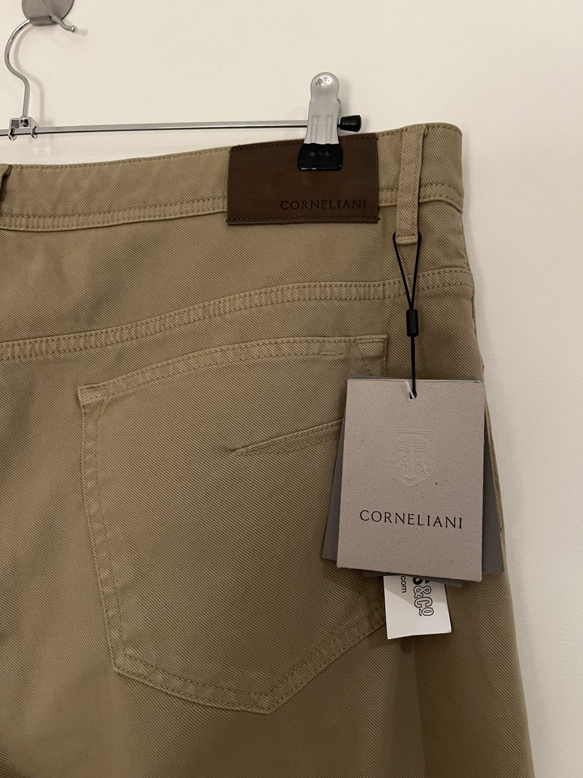 Corneliani CORNELIANI Dyed Beige 40 Regular stretch-denim blend jeans Size US 40 / EU 56 - 9 Thumbnail