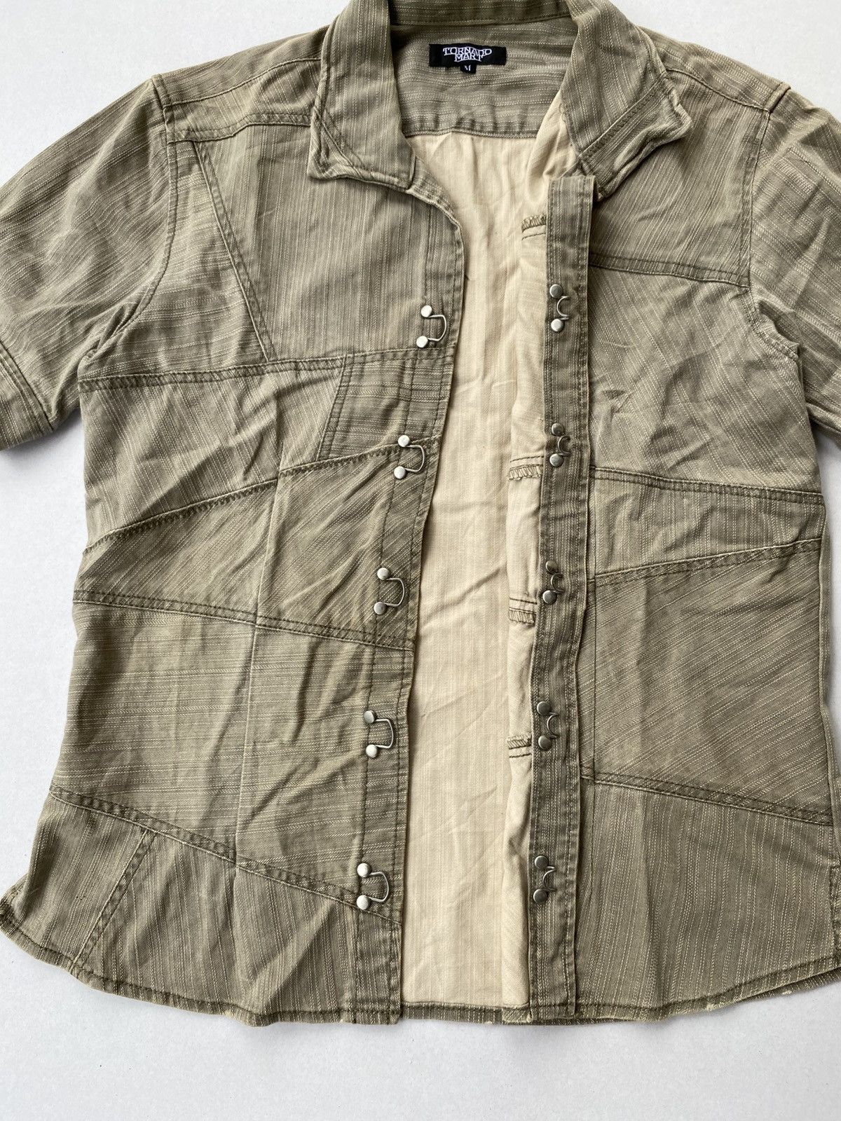 Tornado Mart Tornado Mart Patchwork Shirt Size US M / EU 48-50 / 2 - 2 Thumbnail