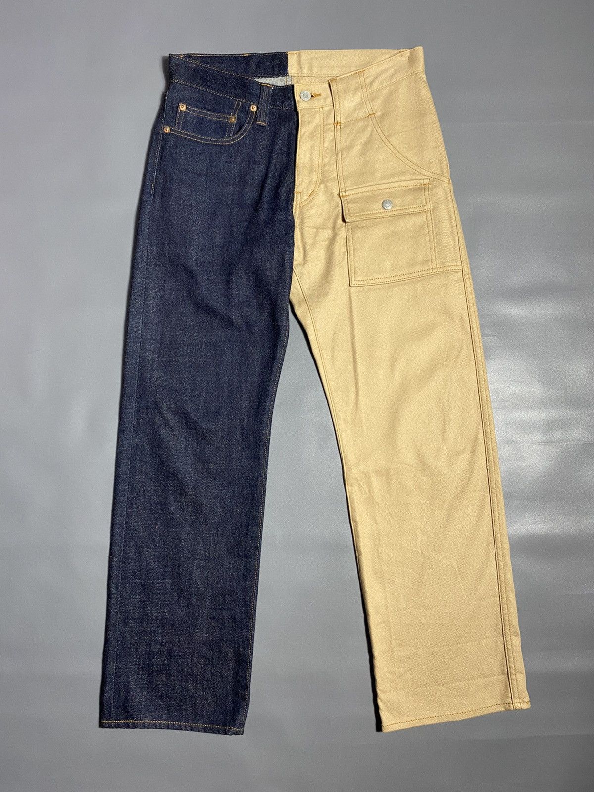 KOJIMA GENES KOJIMA GENES Japan Nice Design Indigo Jeans Size US 30 / EU 46 - 1 Thumbnail