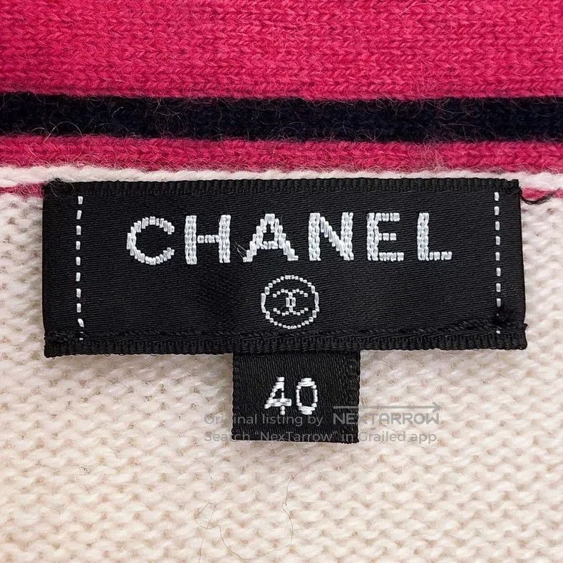 Chanel Chanel 20C beige knitted cardigan coat Size S / US 4 / IT 40 - 5 Thumbnail