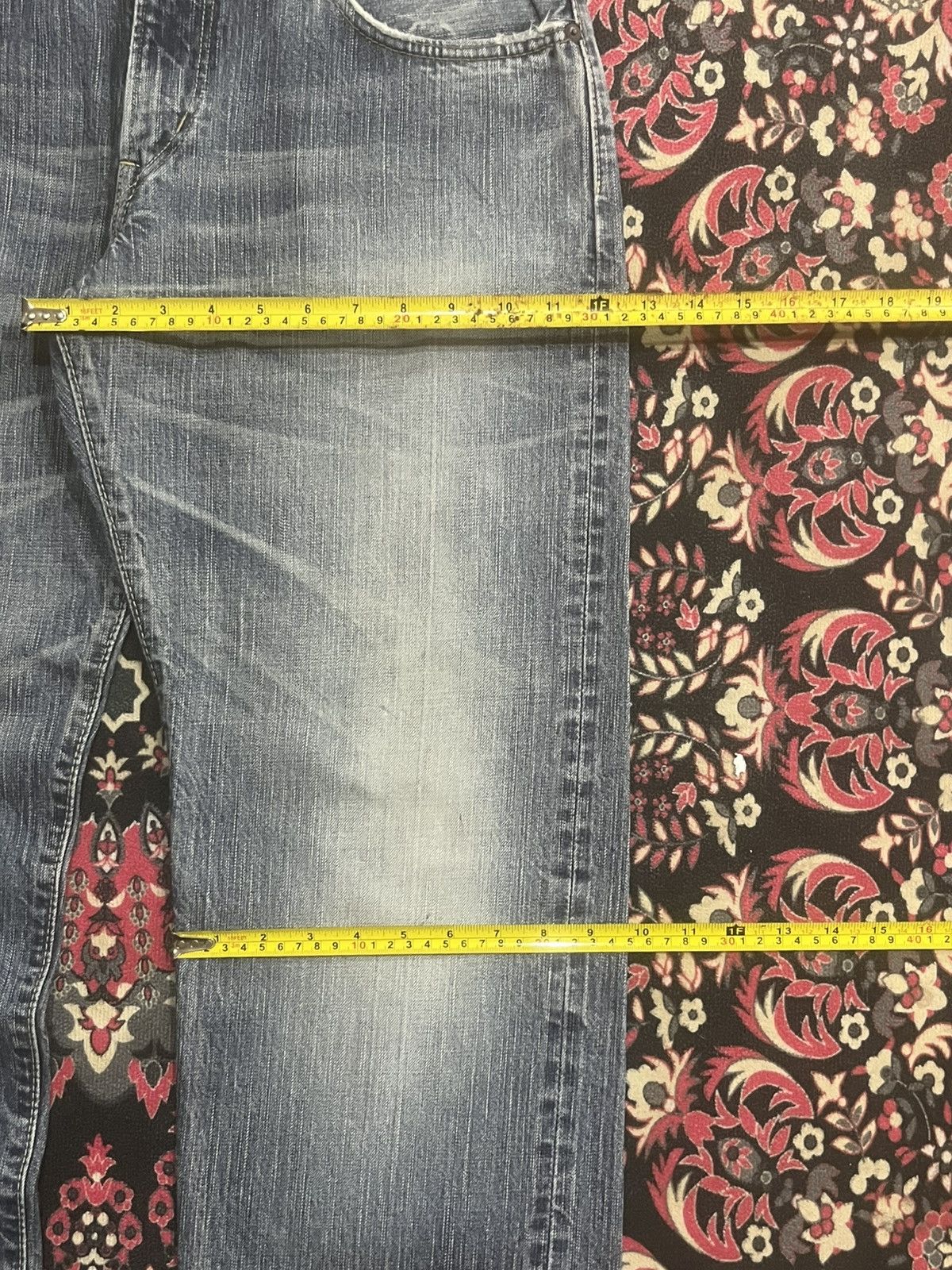 Edwin Vintage Edwin Japan 505ZX Blue Faded Washed Selvedge Jeans Size US 32 / EU 48 - 16 Thumbnail