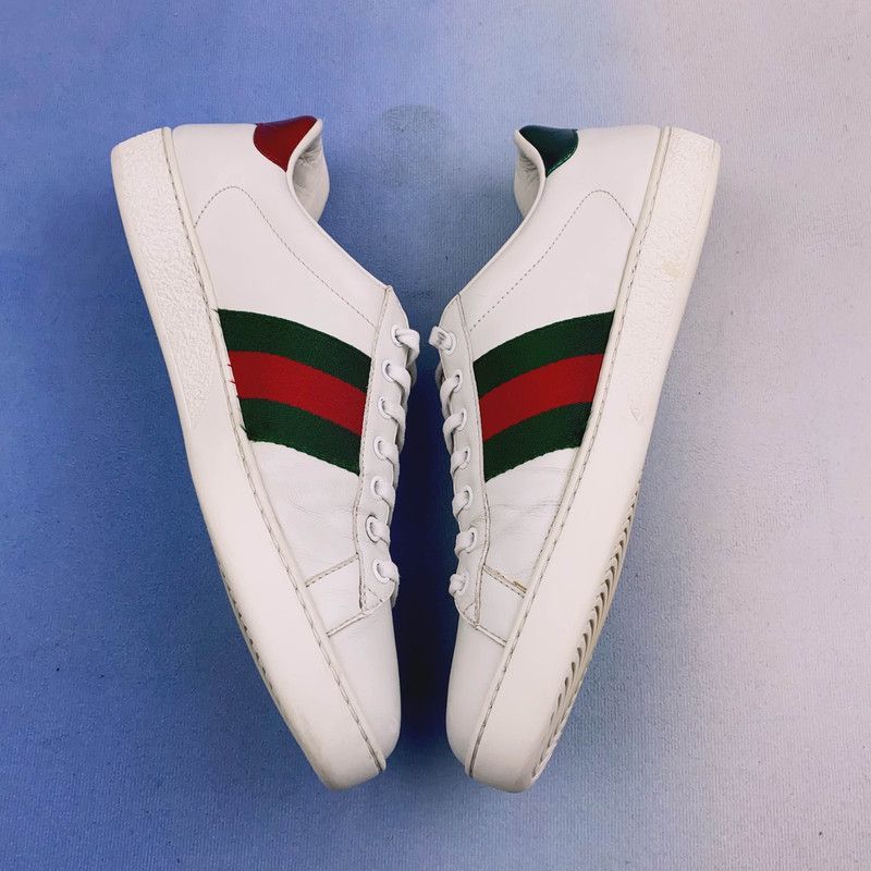 Gucci Gucci Ace Embroidered Pig Sneakers for Men - Size US 8 / EU 41 - 8 Thumbnail