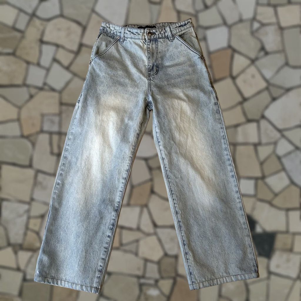 Denime Henry Johnson V3 Denim Cinch Back Blue Jean Men’s 30x37 Jeans Regular 30 Blue Cotton Denim Streetwear Urban Fashion Mens Size US 30 / EU 46 - 1 Thumbnail