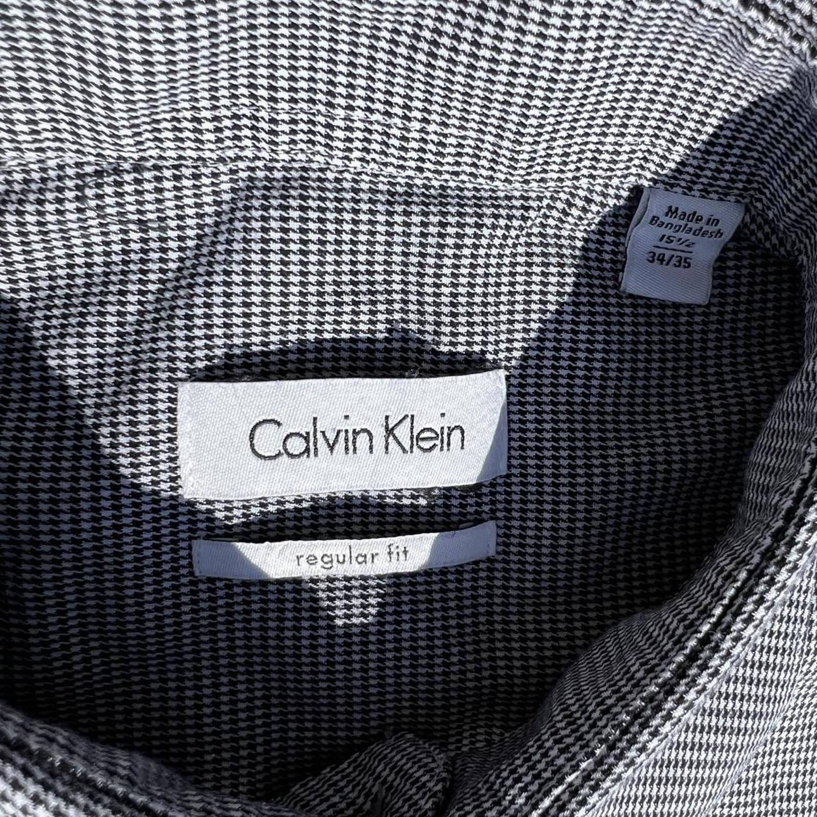 Calvin Klein Y2K Calvin Klein Houndstooth Button Down Shirt Size US M / EU 48-50 / 2 - 3 Thumbnail