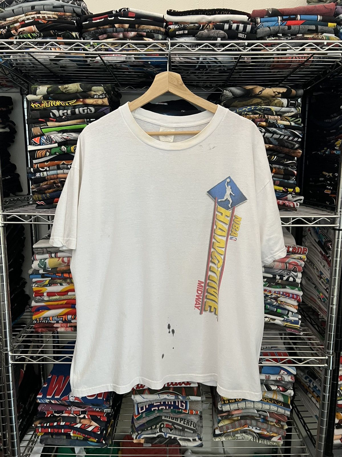 Playstation 1996 NBA Hang Time Midway It’s Game Videogame Promo Tee 90s Size US XL / EU 56 / 4 - 1 Thumbnail