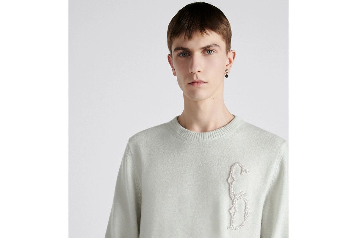 Dior o1bcso1str1124 Sweater with CD Interlaced Signature in Green Size US XL / EU 56 / 4 - 7 Thumbnail
