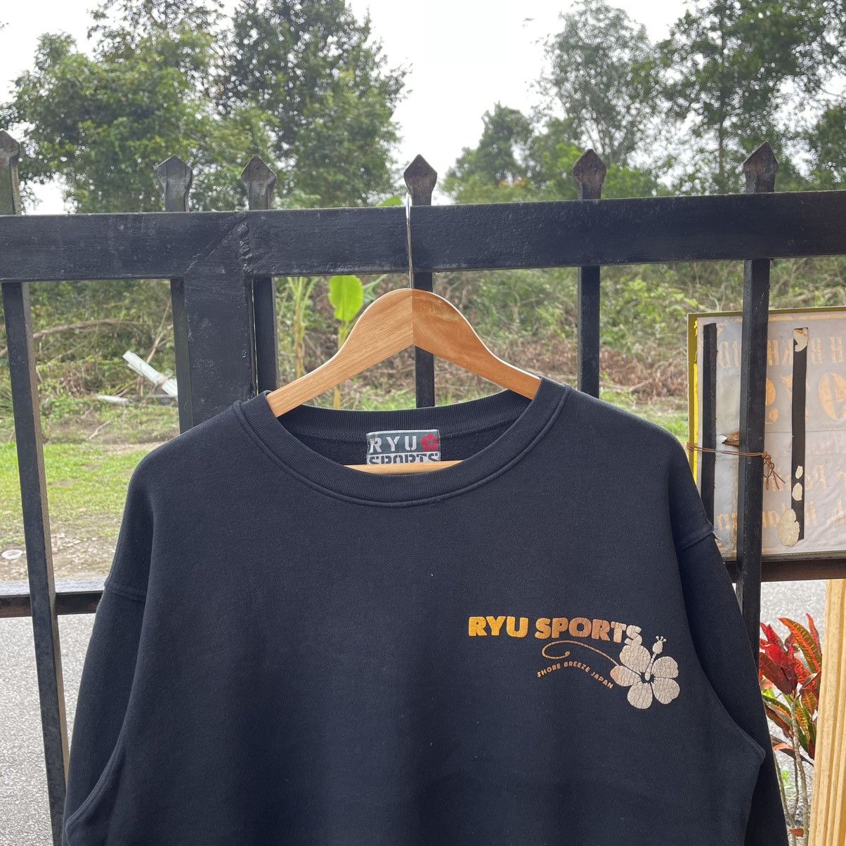 Japanese Brand 🔥🇯🇵Ryu Sports Shore Breeze Japan Big Logo Boxy Sweatshirts Size US M / EU 48-50 / 2 - 5 Thumbnail