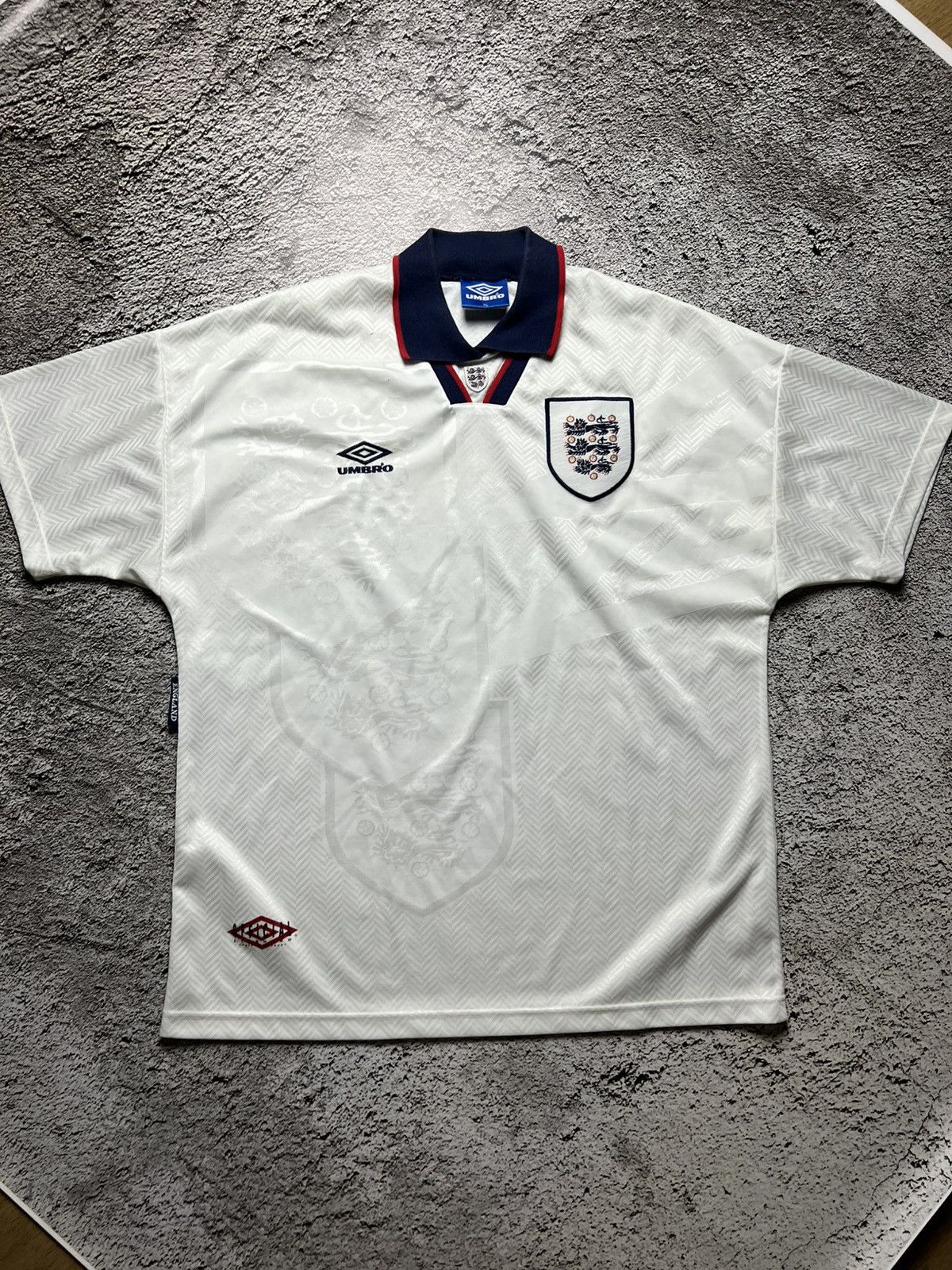 Umbro 1993-1995 England national team umbro vintage jersey Size US XL / EU 56 / 4 - 1 Thumbnail
