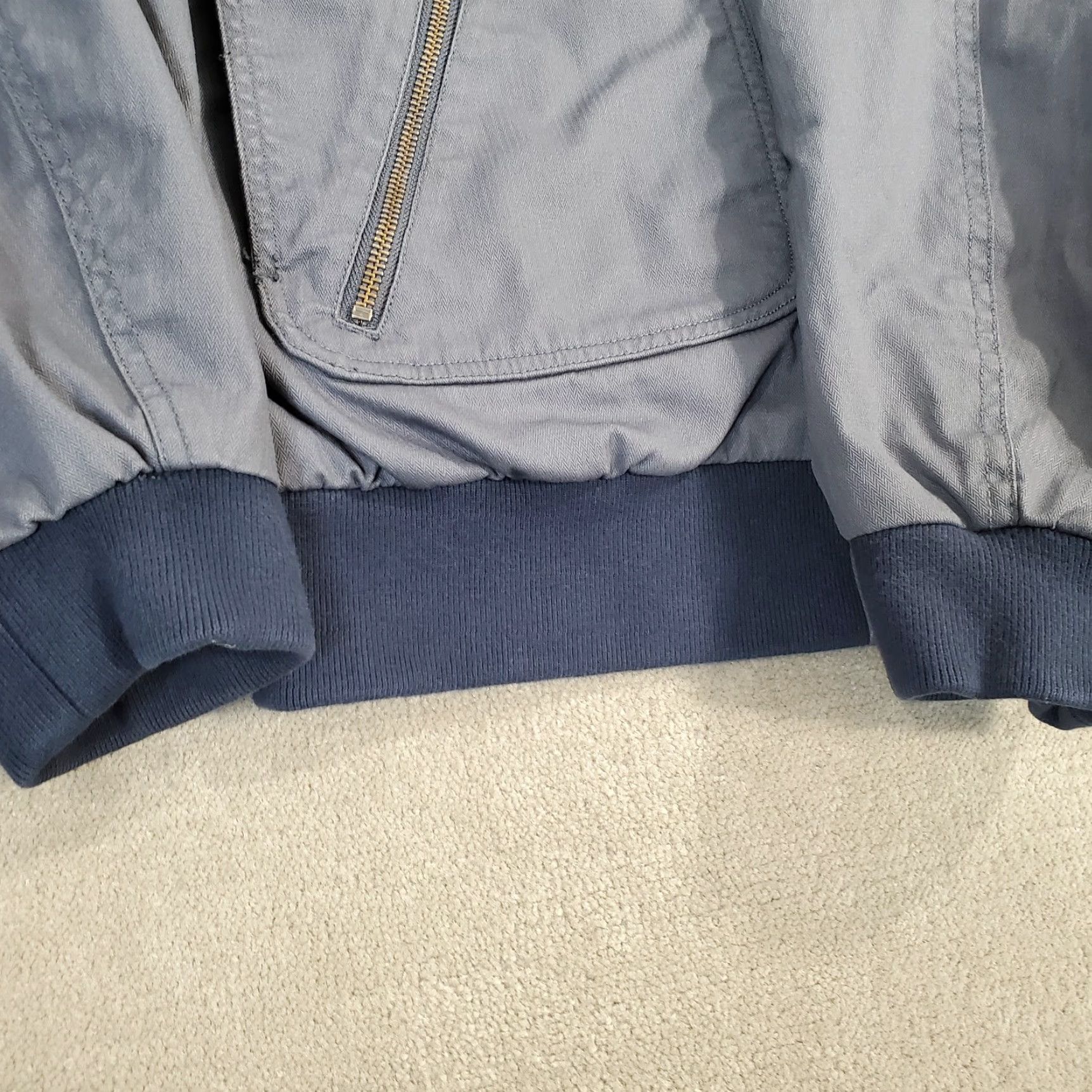 Vintage Duluth Bomber Jacket Mens L Blue You Bet Your Ace Flight Outer Zip Pockets Logo Vintage? No Size US L / EU 52-54 / 3 - 5 Thumbnail