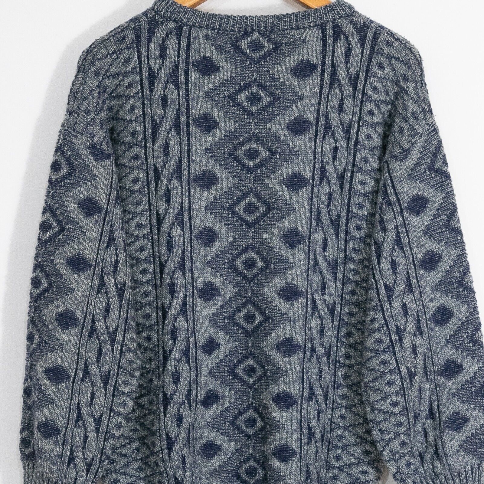 Vintage Vintage Cable Knit Acrylic Wool Sweater Mens Medium - Argyle Size US M / EU 48-50 / 2 - 5 Thumbnail