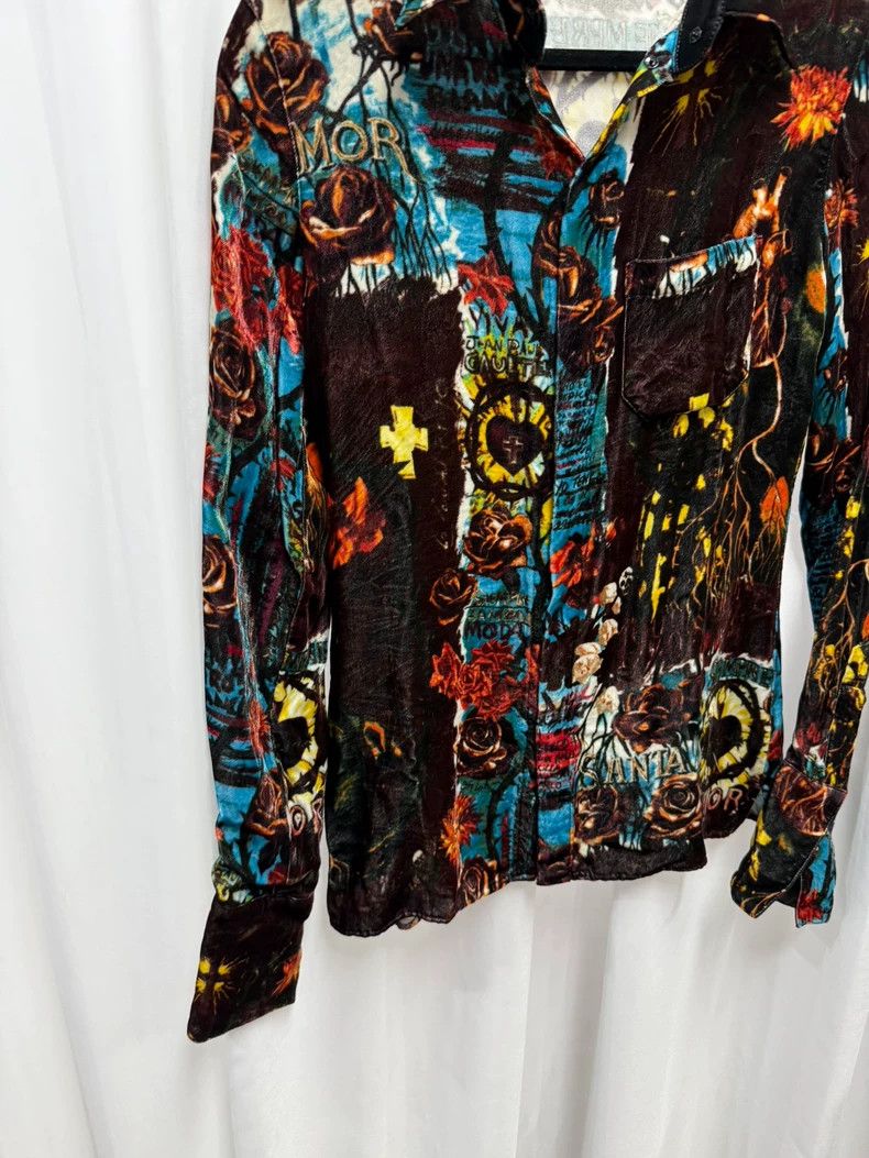 Jean Paul Gaultier Jean paul gaultier Velvet shirt 2504-Nextarrow Size US XXS / EU 40 - 3 Thumbnail