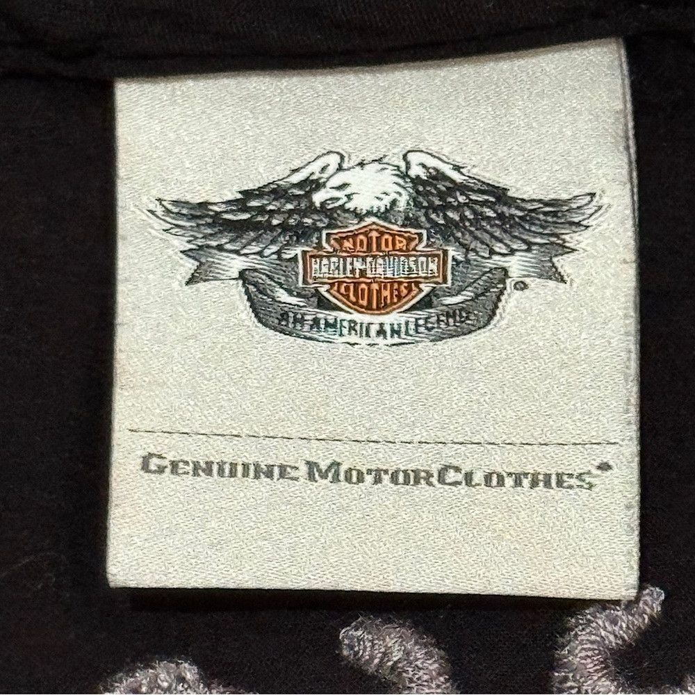 Harley Davidson Harley Davidson Moto S Black V Neck 3/4 Sleeve Blouse Biker Size S / US 4 / IT 40 - 4 Thumbnail