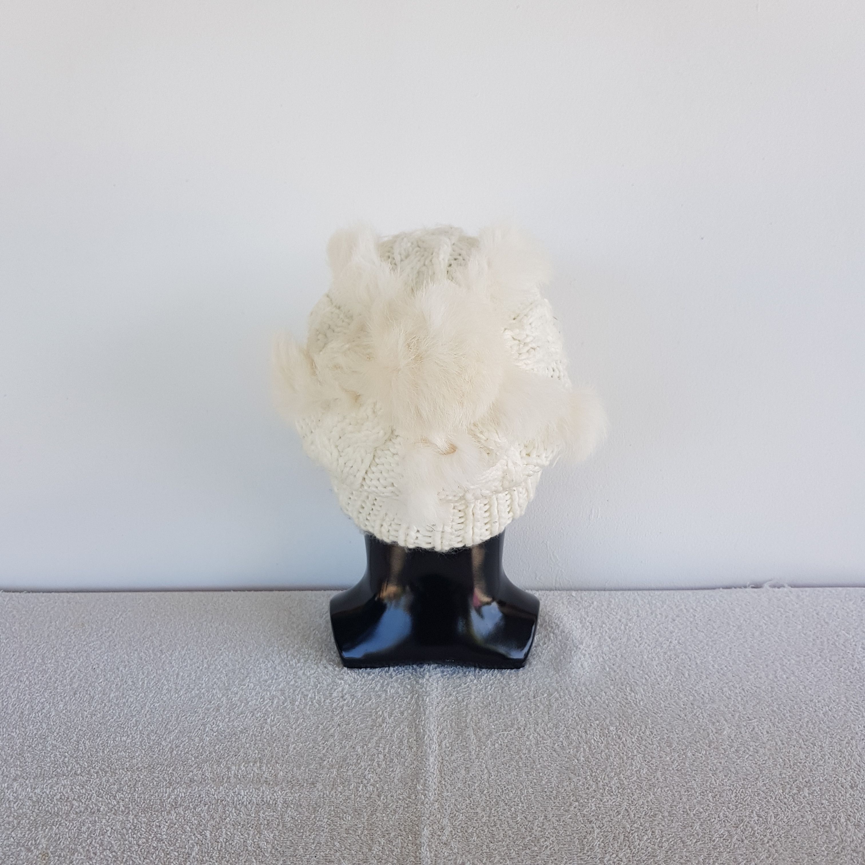 Japanese Brand Vintage Japanese Crochet Beanie Ribbed Isle Knit Snow Caps. Size ONE SIZE - 4 Thumbnail