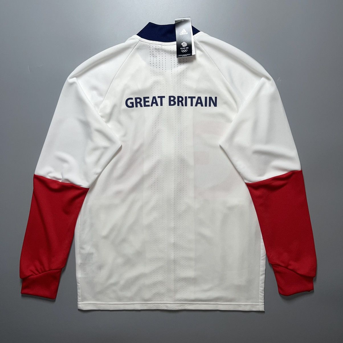 Adidas NWT GREAT BRITAIN OLYMPICS 2016 PODIUM TRACK TOP JACKET Size US M / EU 48-50 / 2 - 7 Thumbnail