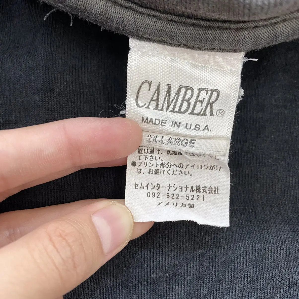 Camber Vintage CAMBER Made In USA Premium Cotton Cropped Tee Shirt Size XXL / US 16-18 / IT 52-54 - 6 Thumbnail
