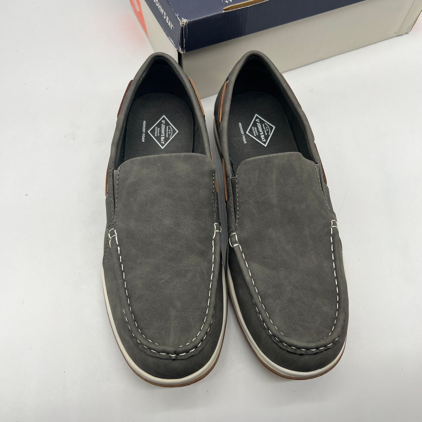 Other St. John's Bay Oakdale Casual Loafers Mens Shoes Gray Size US 9 / EU 42 - 3 Thumbnail