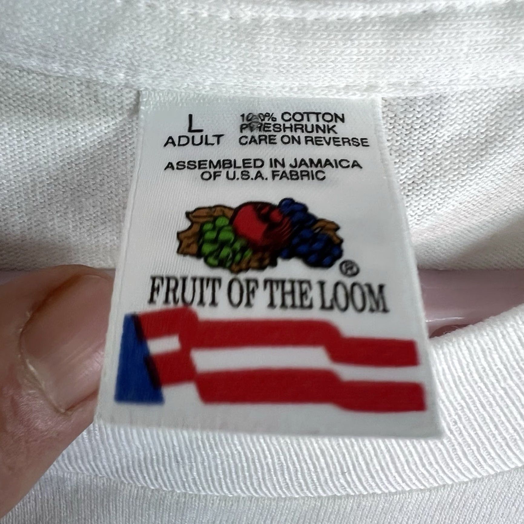 Fruit Of The Loom VINTAGE Top 10 Signs You’re Over The Hill T-Shirt Adult L White 90s USA Funny Shirt Mens Size US L / EU 52-54 / 3 - 6 Thumbnail