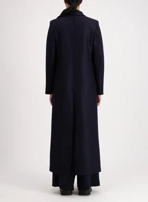 Harris Wharf London o1s22i1n1024 Double-Breasted Pressed Wool Coat in Blue Size S / US 4 / IT 40 - 5 Thumbnail