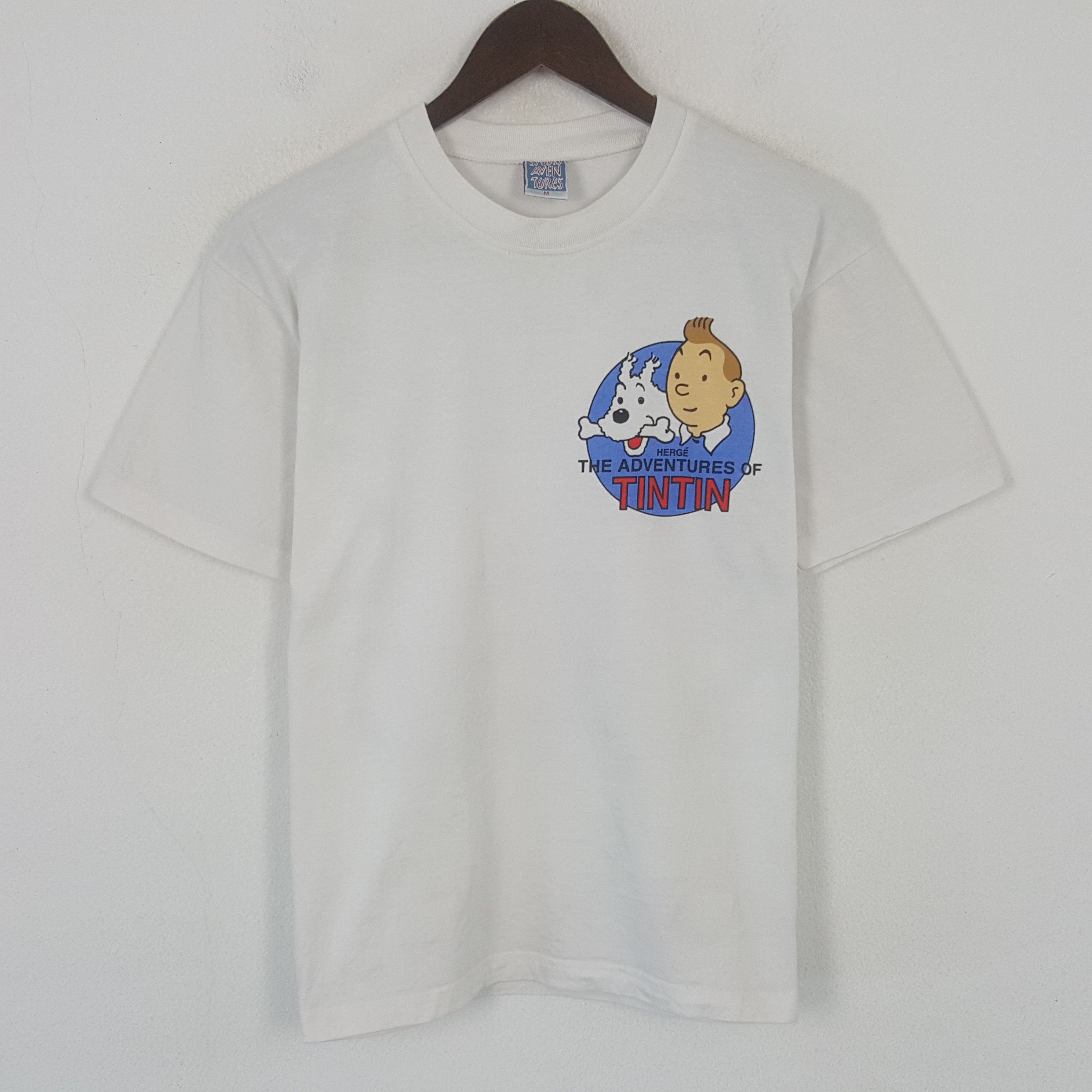Vintage Vintage The Herge Adventures Of Tintin Tshirt Size US M / EU 48-50 / 2 - 2 Thumbnail
