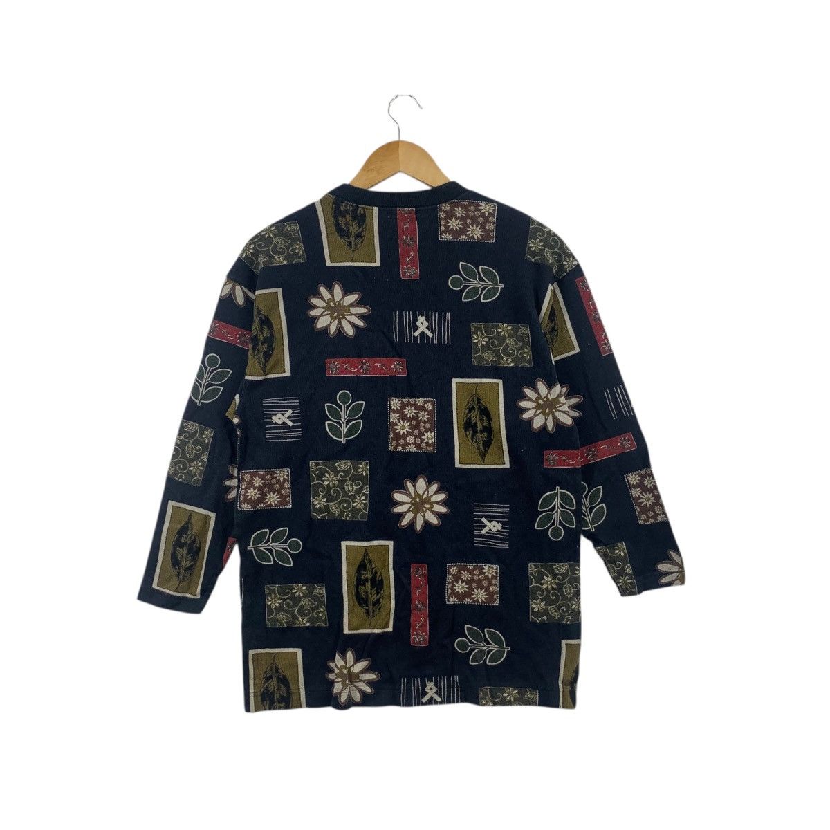 Lancel Vintage LANCEL PARIS FLORAL Leaves Art AOP Tee Shirt Top Size M / US 6-8 / IT 42-44 - 5 Thumbnail