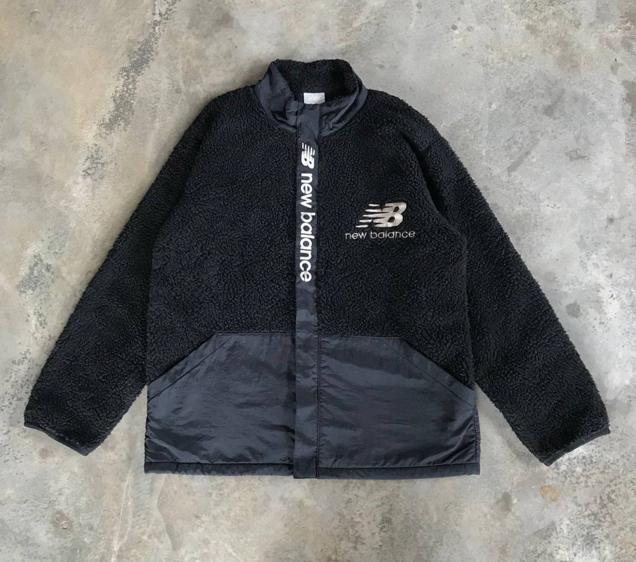 New Balance × Vintage VINTAGE NEW BALANCE FLEECE X PILE JACKET XL EMBROIDERED LOGO Size US XL / EU 56 / 4 - 1 Thumbnail