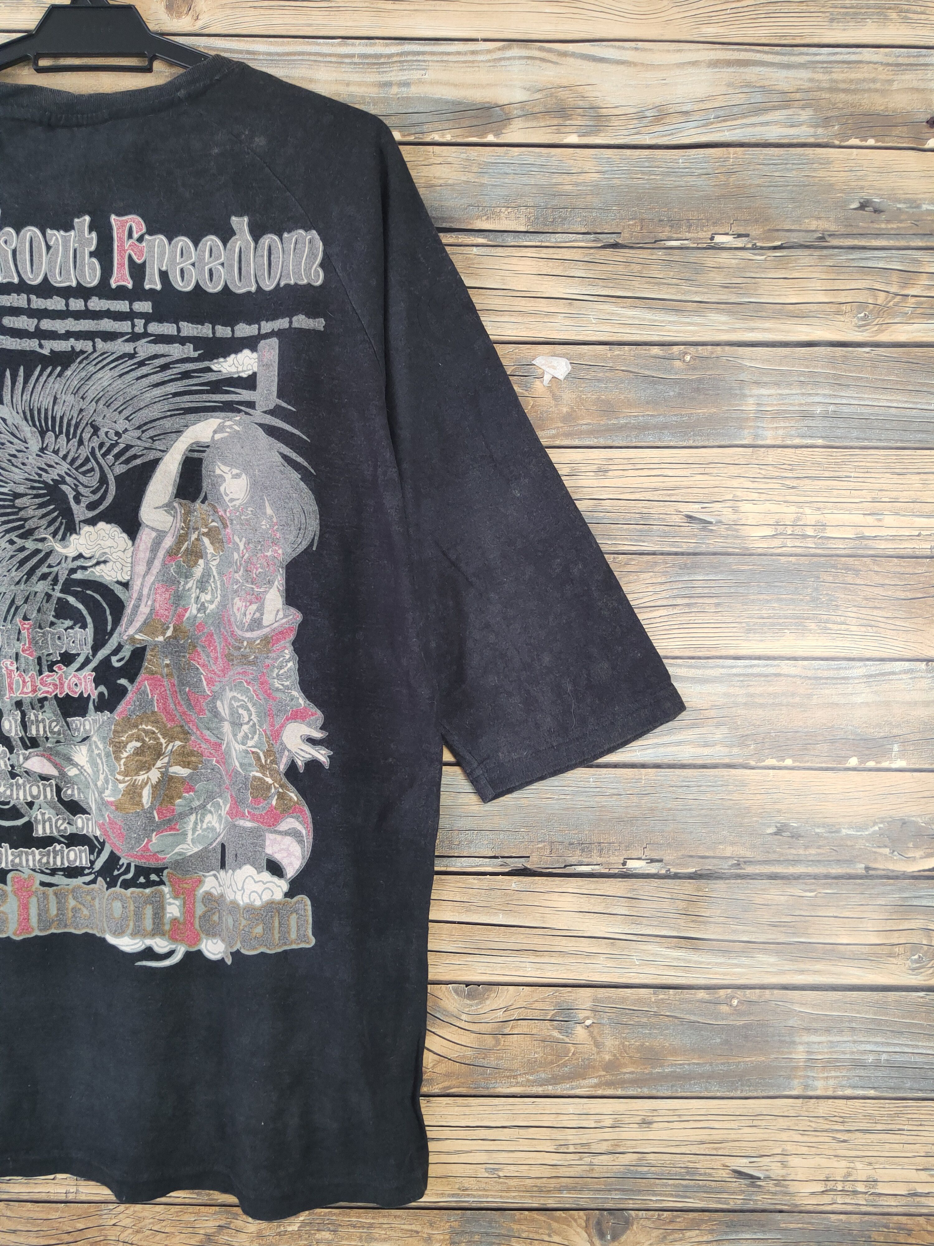 Bullet Noise DL Bullet Noise Black Faded Long Sleeve T-shirts #628 Size US XL / EU 56 / 4 - 3 Thumbnail