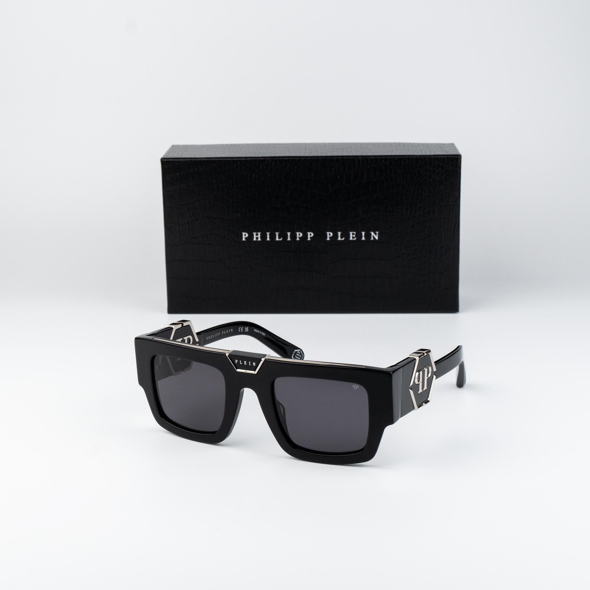 Philipp Plein Philipp Plein Men Sunglasses SPP092M 700Y NEW AUTHENTIC Size ONE SIZE - 4 Thumbnail