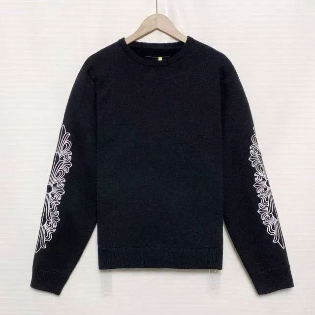 Chrome Hearts Chrome Hearts Black Vine Embroidery Cashmere Sweater Size US L / EU 52-54 / 3 - 1 Thumbnail