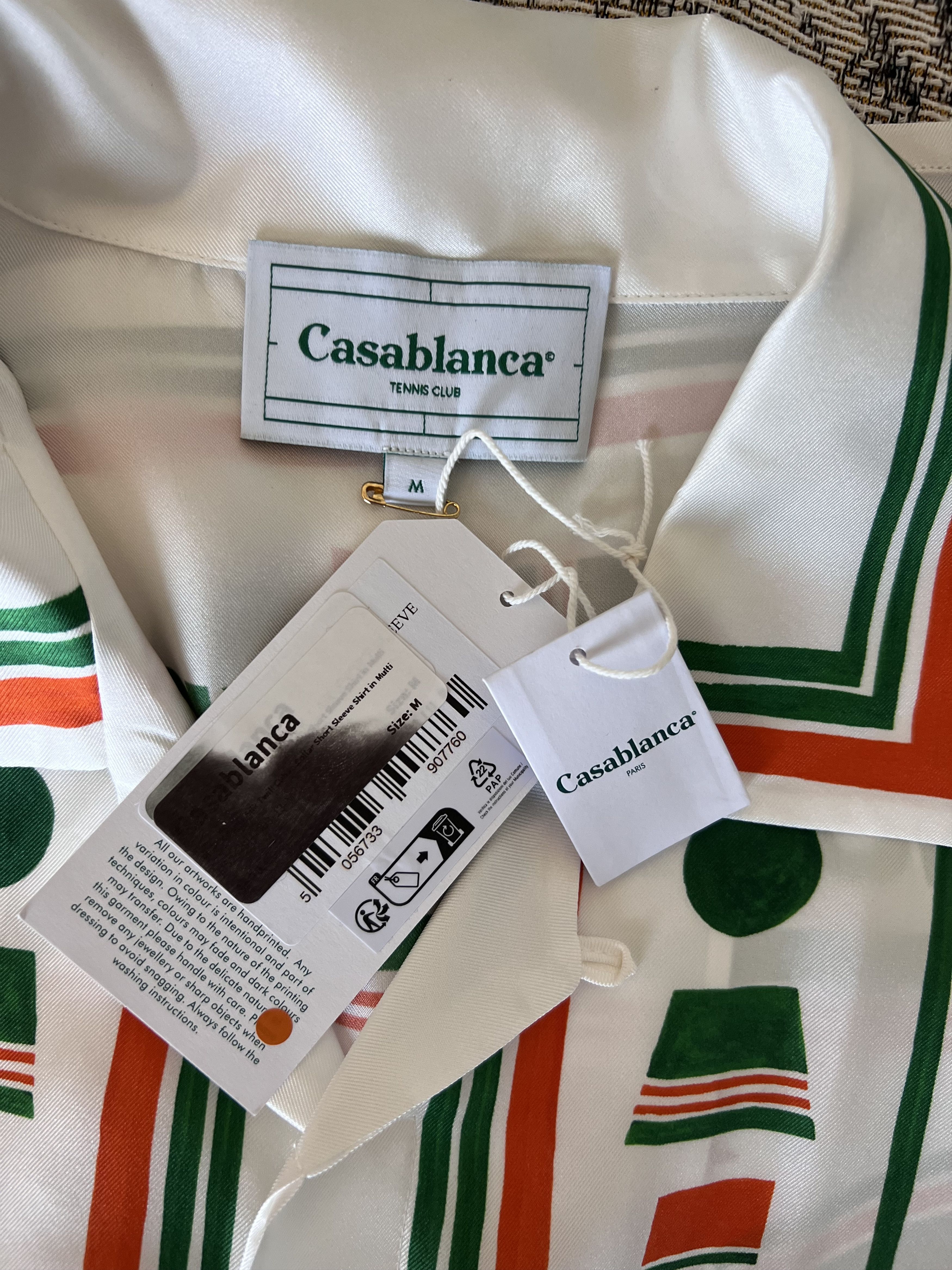 Casablanca Casablanca Playful Eagle Silk Button Down Shirt Size US M / EU 48-50 / 2 - 7 Thumbnail
