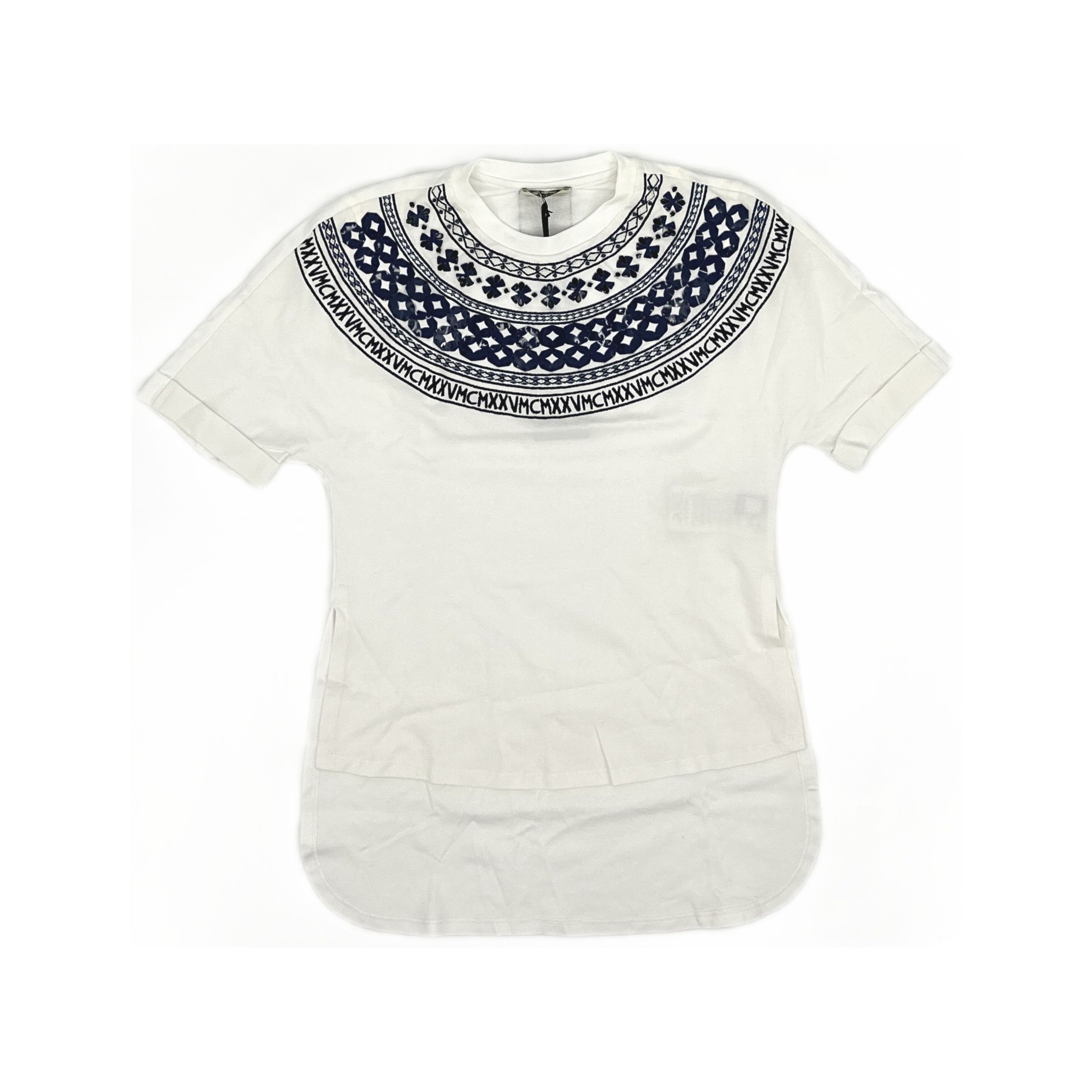 Fendi Fendi Embellished Cotton T-Shirt Size 38 Size XS / US 0-2 / IT 36-38 - 1 Thumbnail