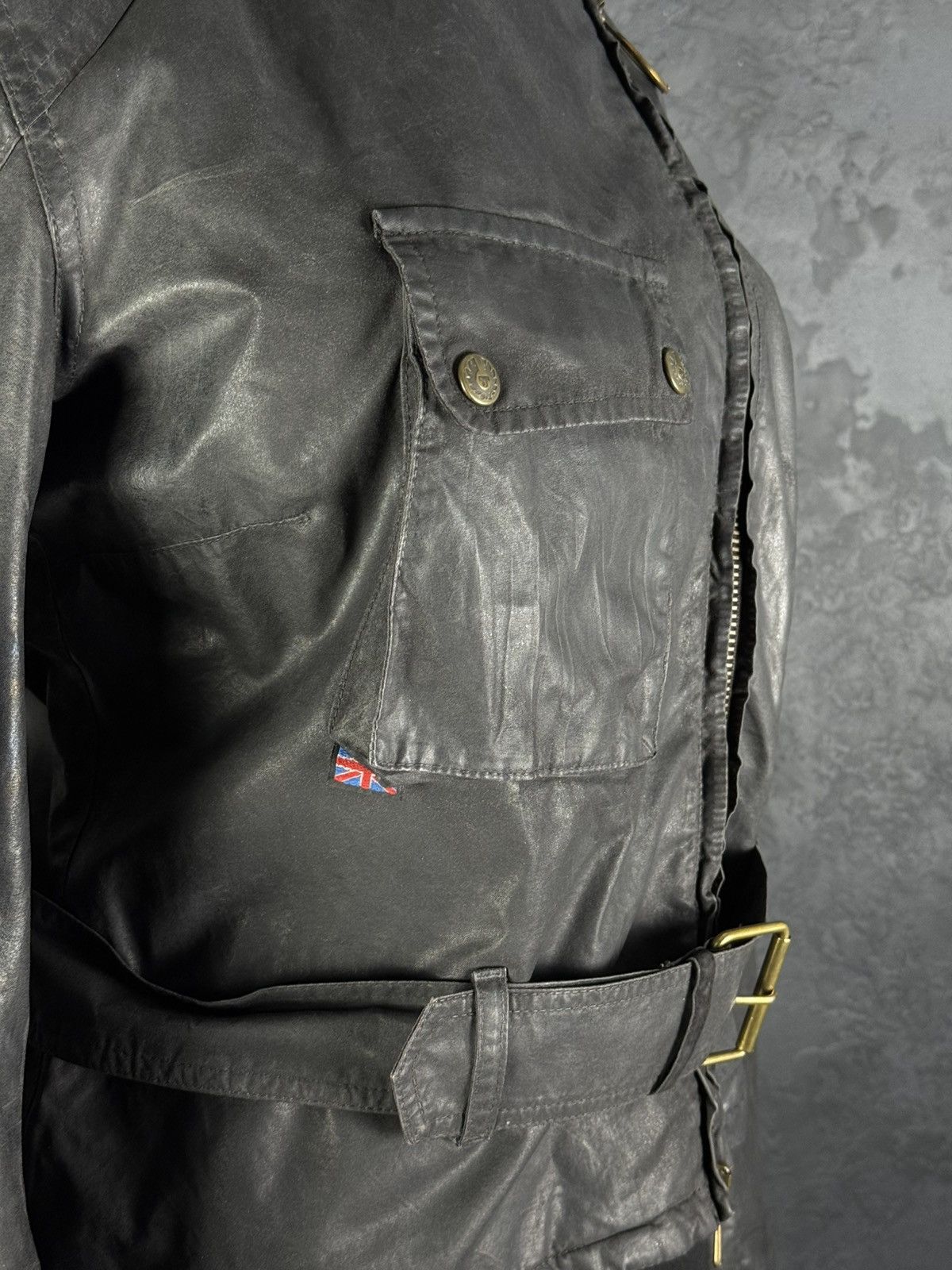Belstaff Belstaff Sammy Miller Gold Label Women’s Wax Belted Jacket Size M / US 6-8 / IT 42-44 - 12 Thumbnail
