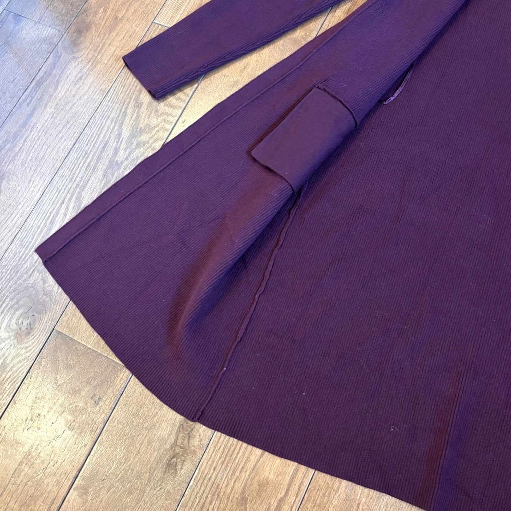 Ralph Lauren NWT Lauren Ralph Lauren Open Front Cardigan Sweater Maroon sz M Womens Cardigan Knit Open Front Pockets long Sleeve Size M / US 6-8 / IT 42-44 - 6 Thumbnail