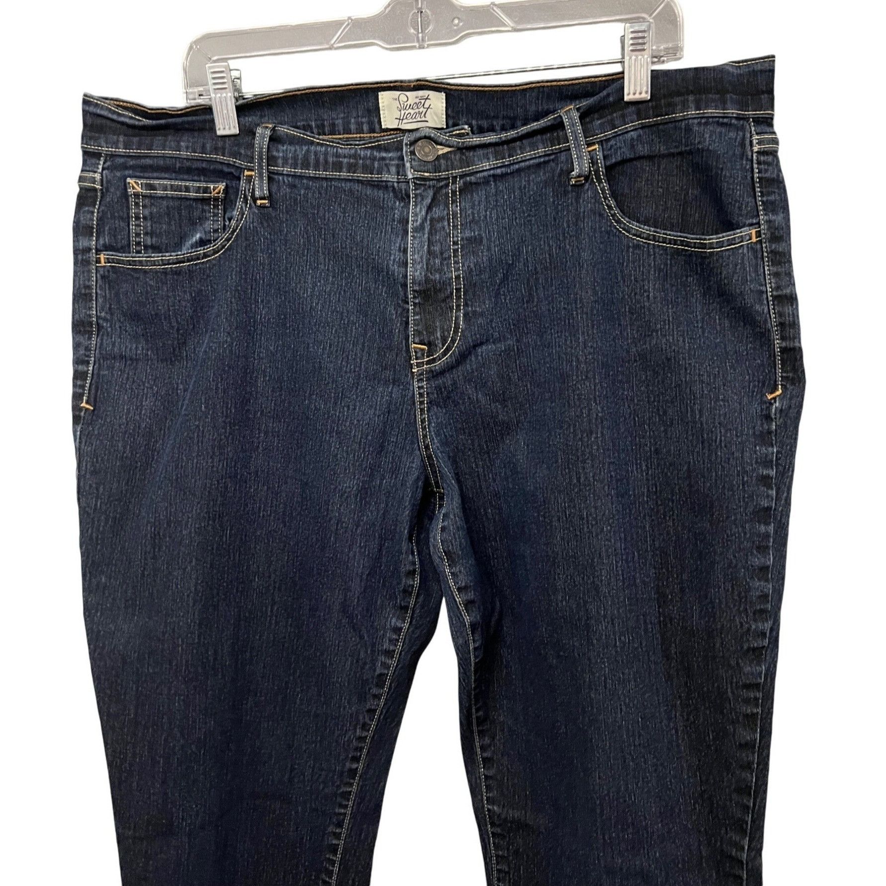 Old Navy Old Navy Sweetheart Womens Straight Leg Jeans Plus 16 Dark W Size 38" / US 16 / IT 52 - 4 Thumbnail