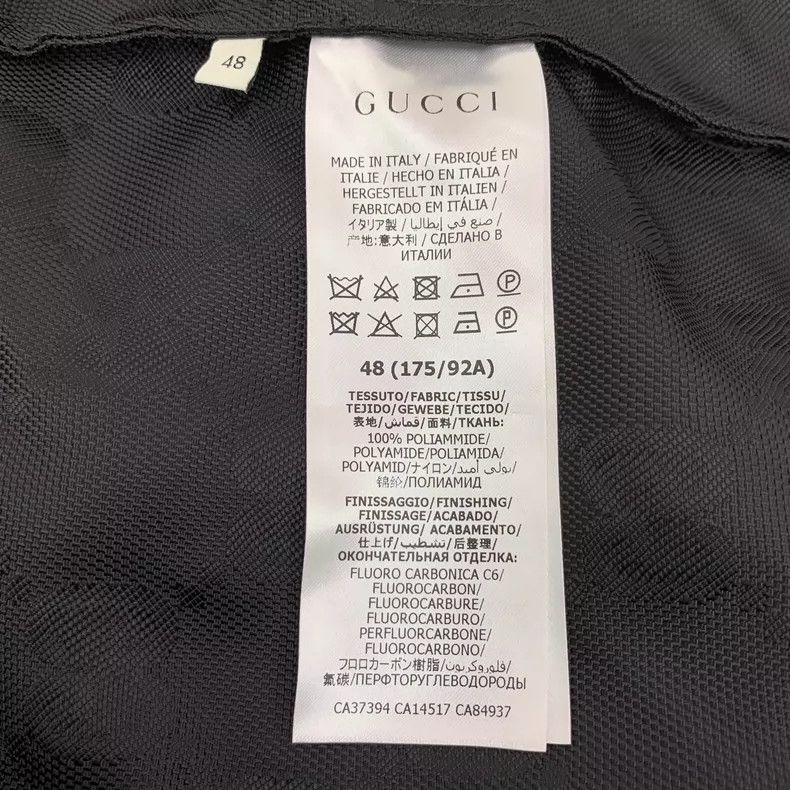 Gucci Gucci Black logo dark pattern full print hooded zipper long Size US M / EU 48-50 / 2 - 6 Thumbnail