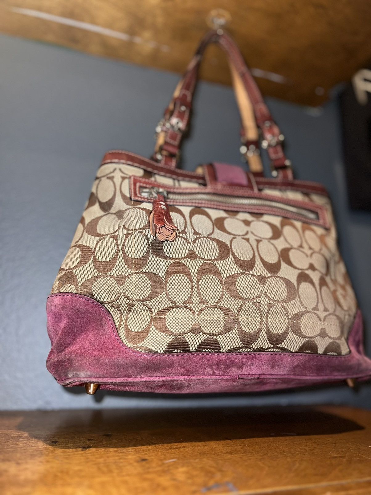 Coach Coach Womens F04Q-7056 Purple Pink Brown Size ONE SIZE - 16 Thumbnail