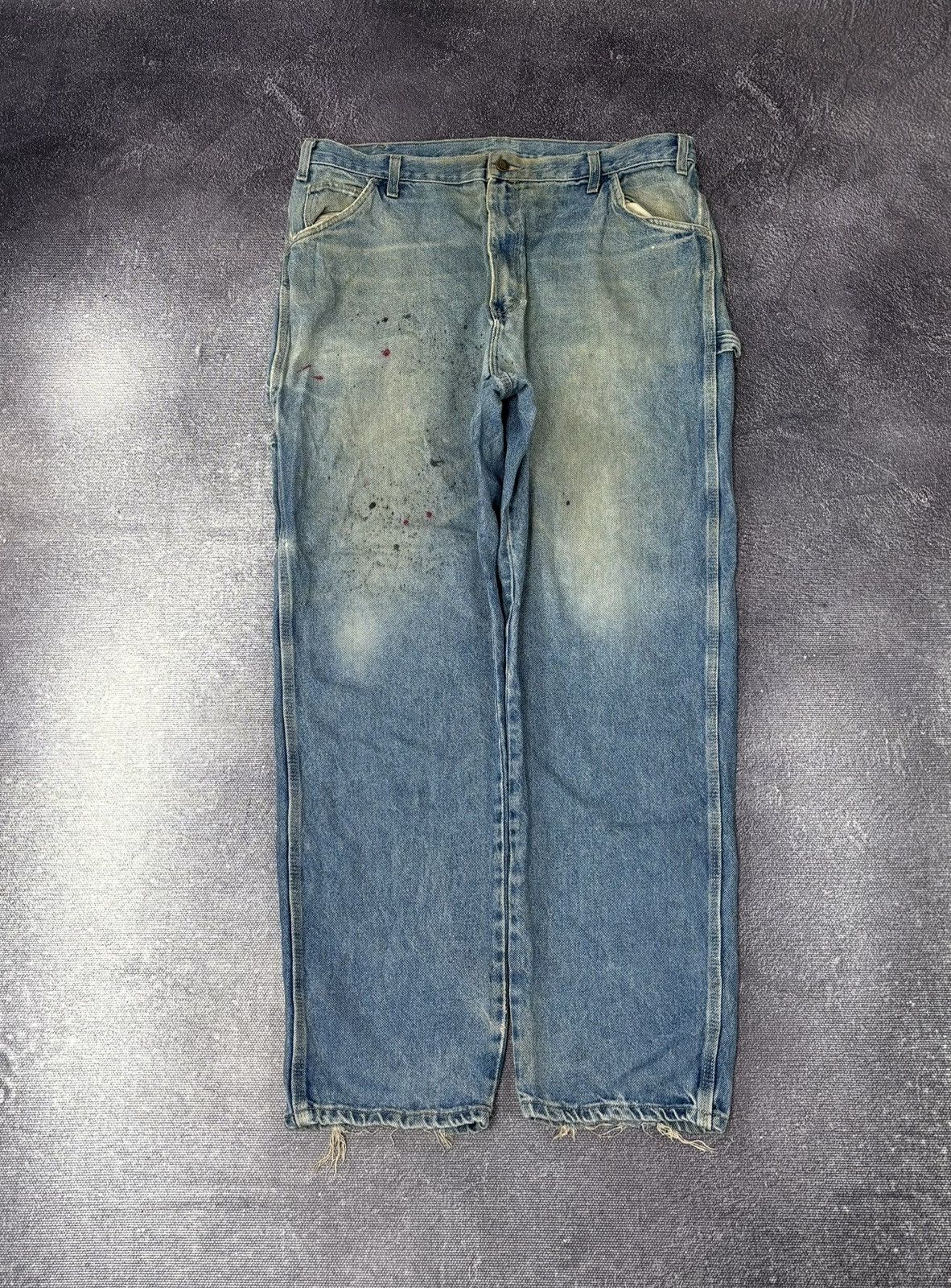 Dickies Vintage Dickies Workwear Faded Blue Hype Denim Baggy Jeans Size US 40 / EU 56 - 2 Thumbnail